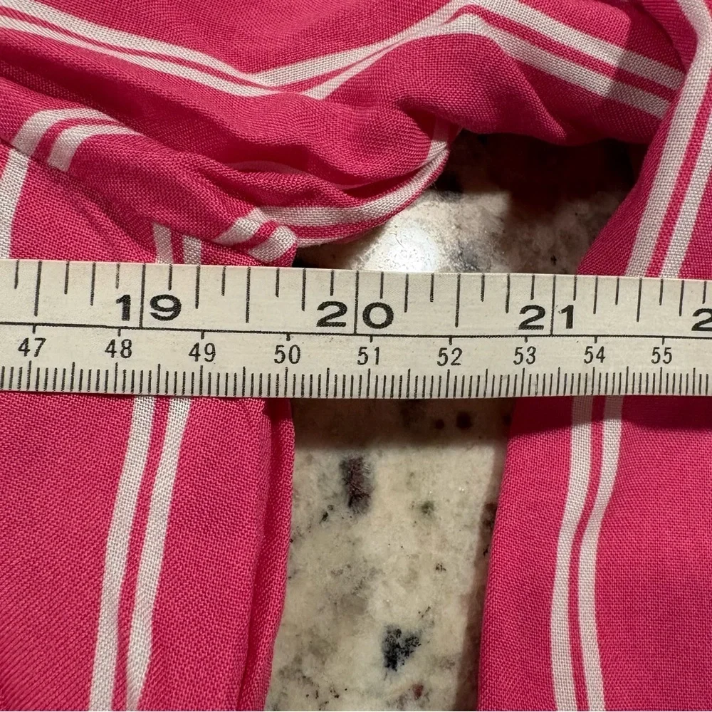 Grand & Greene Pink Striped Button Up Collared Long Sleeve Shirt Women’s SIZE S - Picture 10 of 13